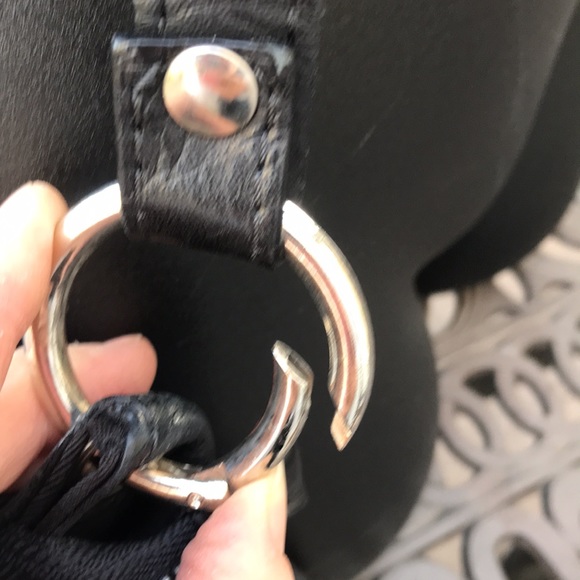 LAVORAZIONE Artigianale Italian Leather Crossbody Motorcycle Purse Fringe Zipper - Picture 12 of 13